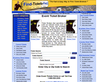 Tablet Screenshot of find-tickets-fast.com
